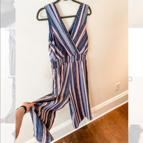 Smocked Waist Giavanna Jumpsuit (size L) - Picture 4 of 6